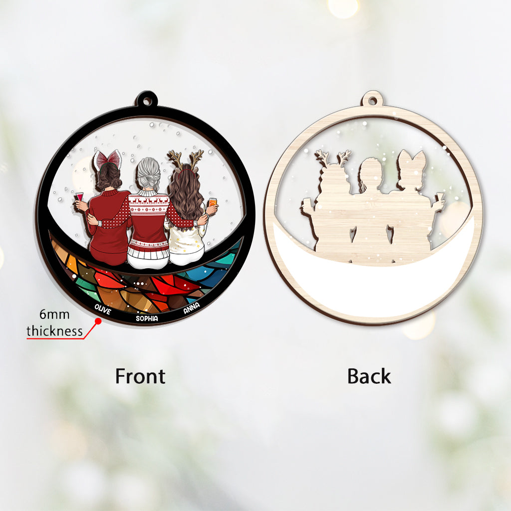 This Is Us - Personalized Family Layers Mix Ornament