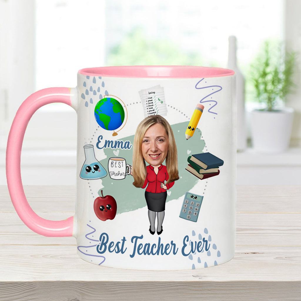 Bester Lehrer aller Zeiten - Personalisierte Tasse mit Lehrermotiv