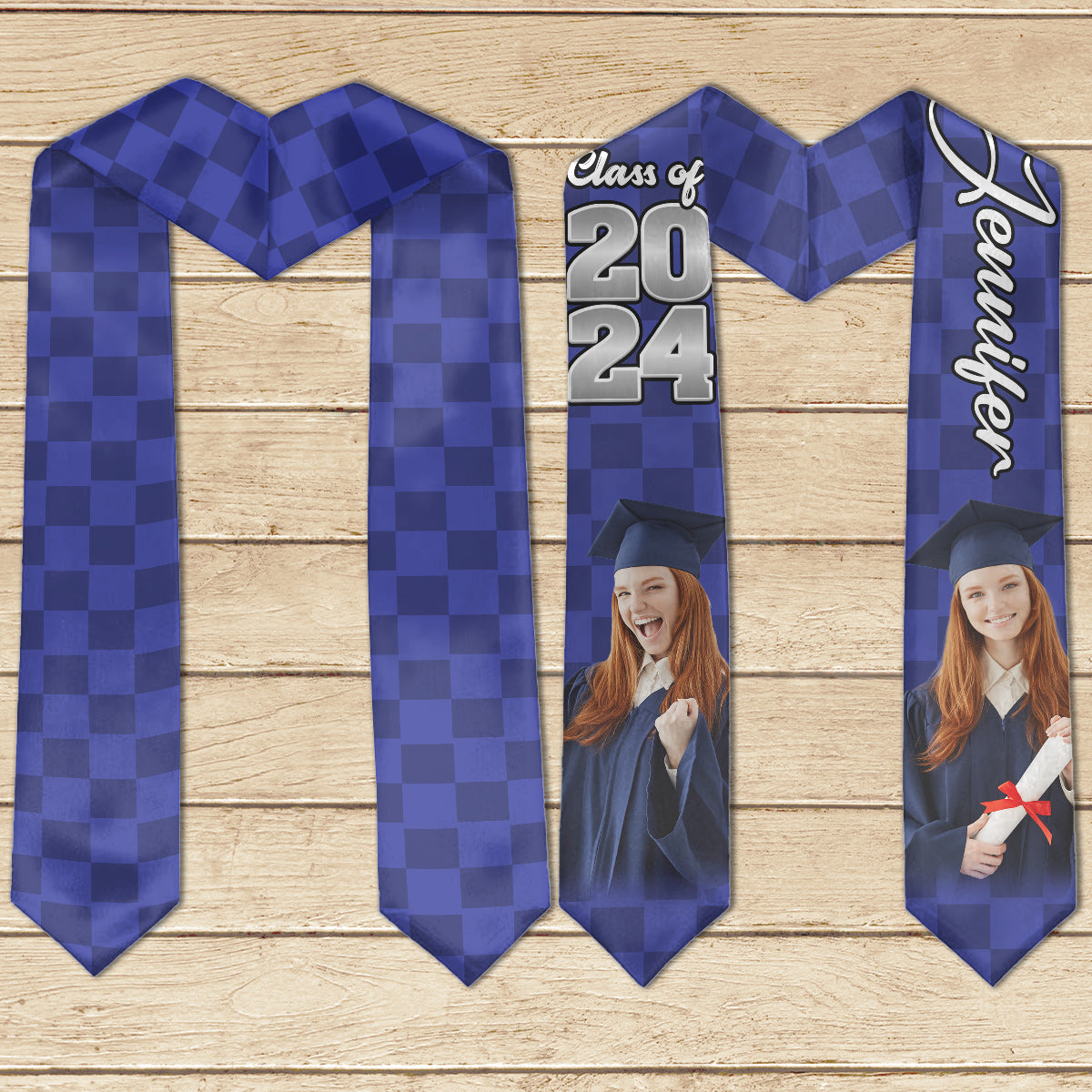 Photo Custom Graduation Stole Sash - Personalized Graduation Graduation Stole