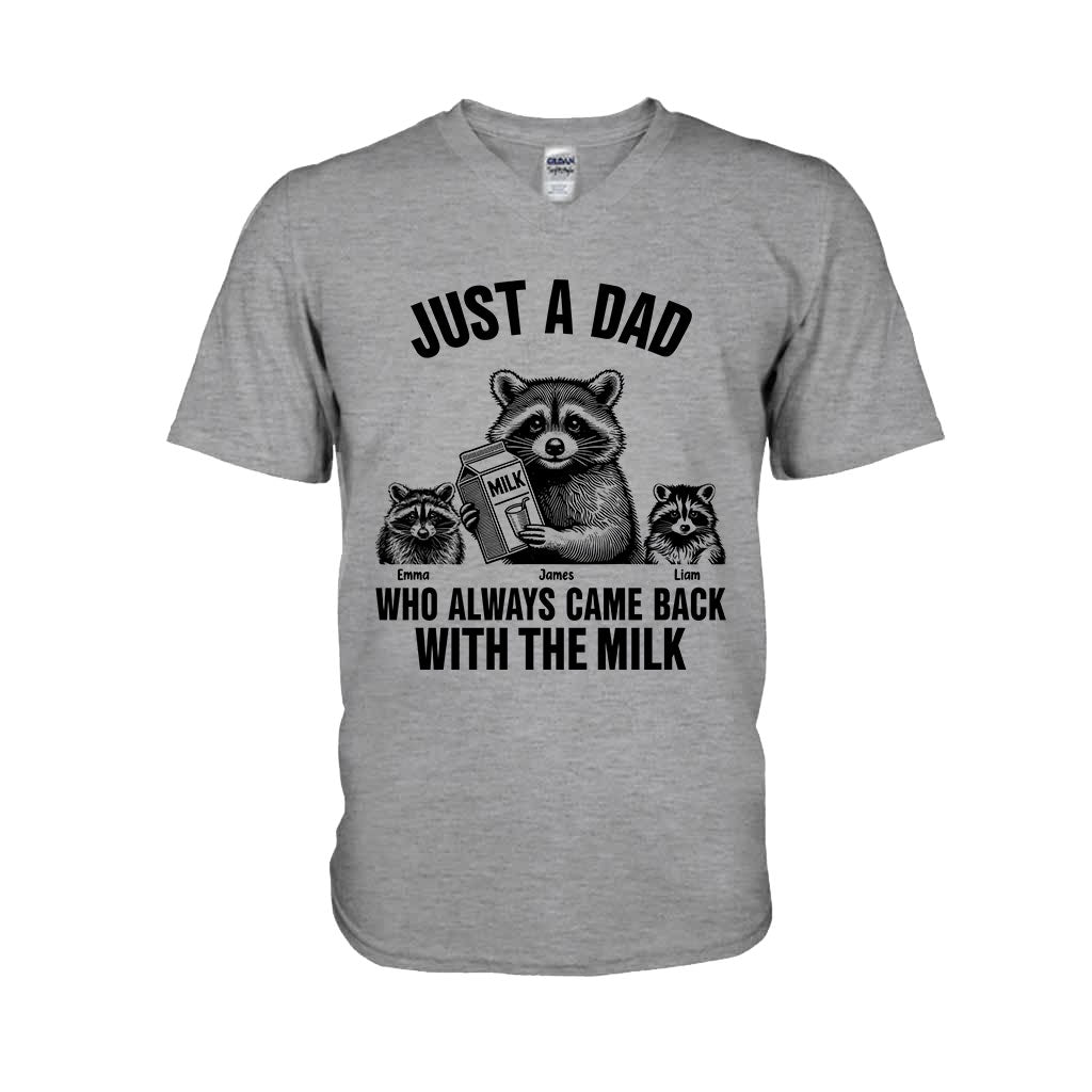 Just A Dad Who Always Came Back With The Milk - Personalized Father T-shirt And Hoodie