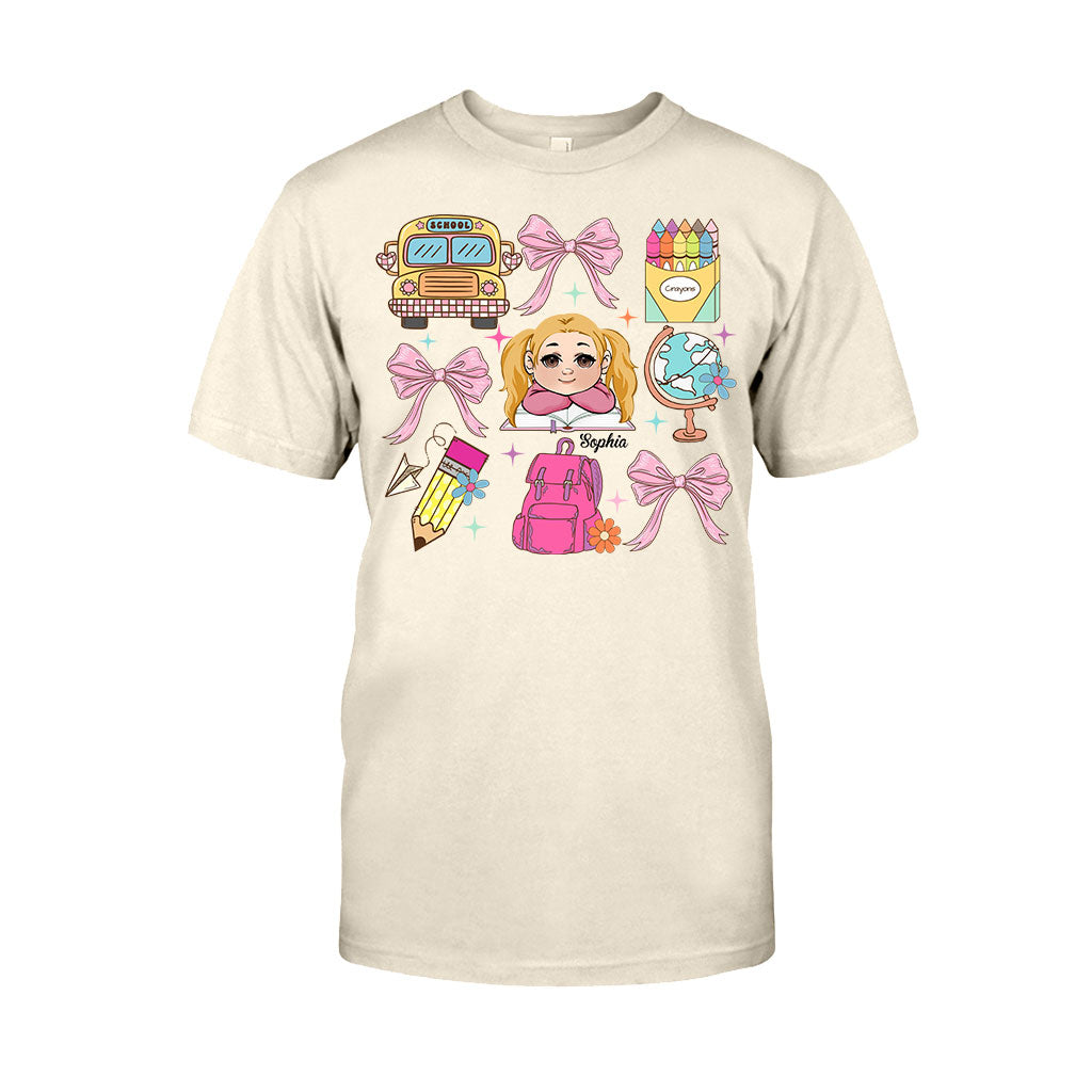 Back to School Coquette - Personalized Kid T-shirt And Hoodie