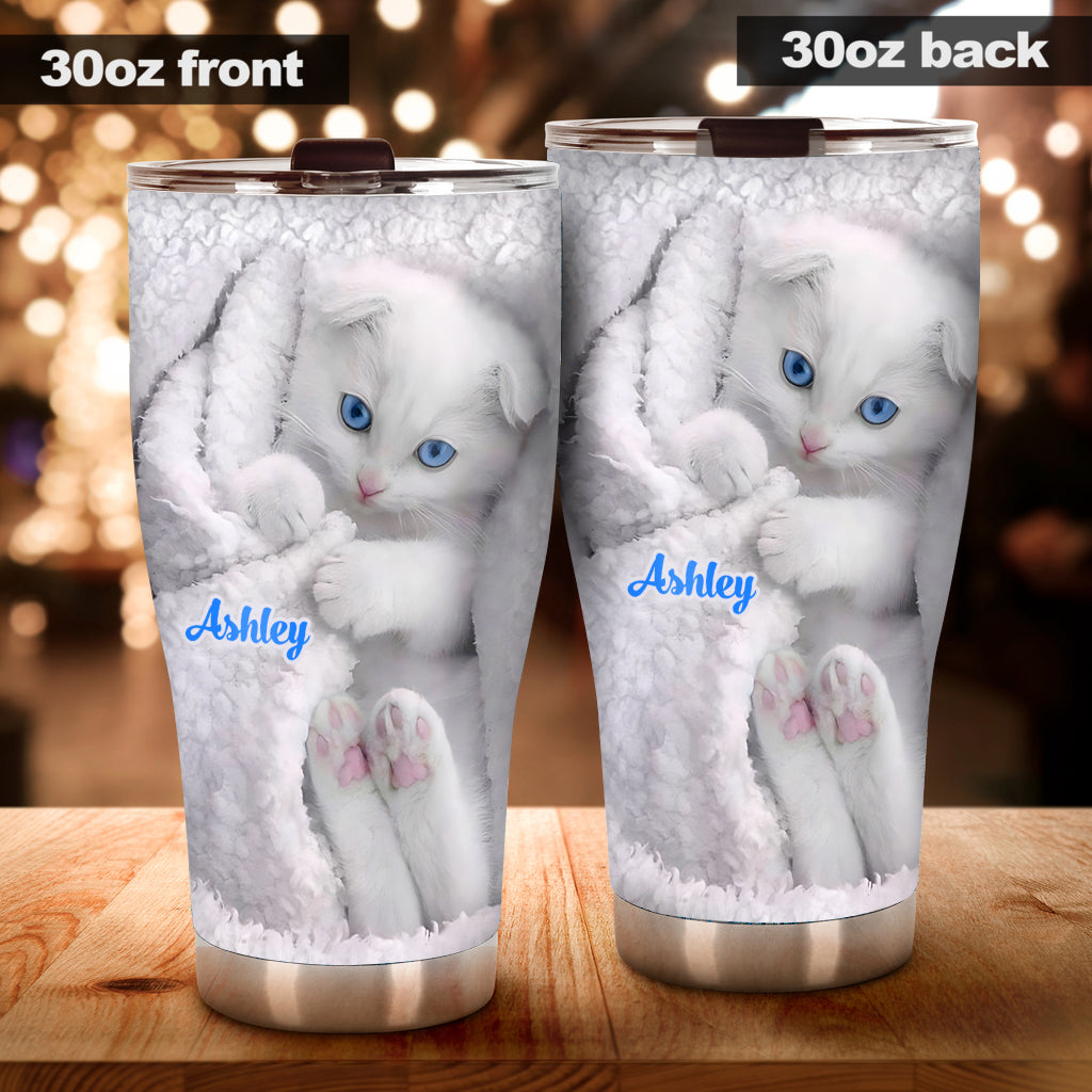Happy Kitty - Personalized Cat Tumbler