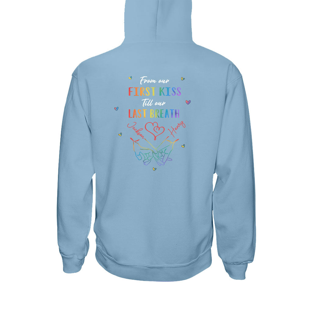 Ich halte dich fest – Personalisiertes LGBT-Unterstützungs-T-Shirt und Hoodie