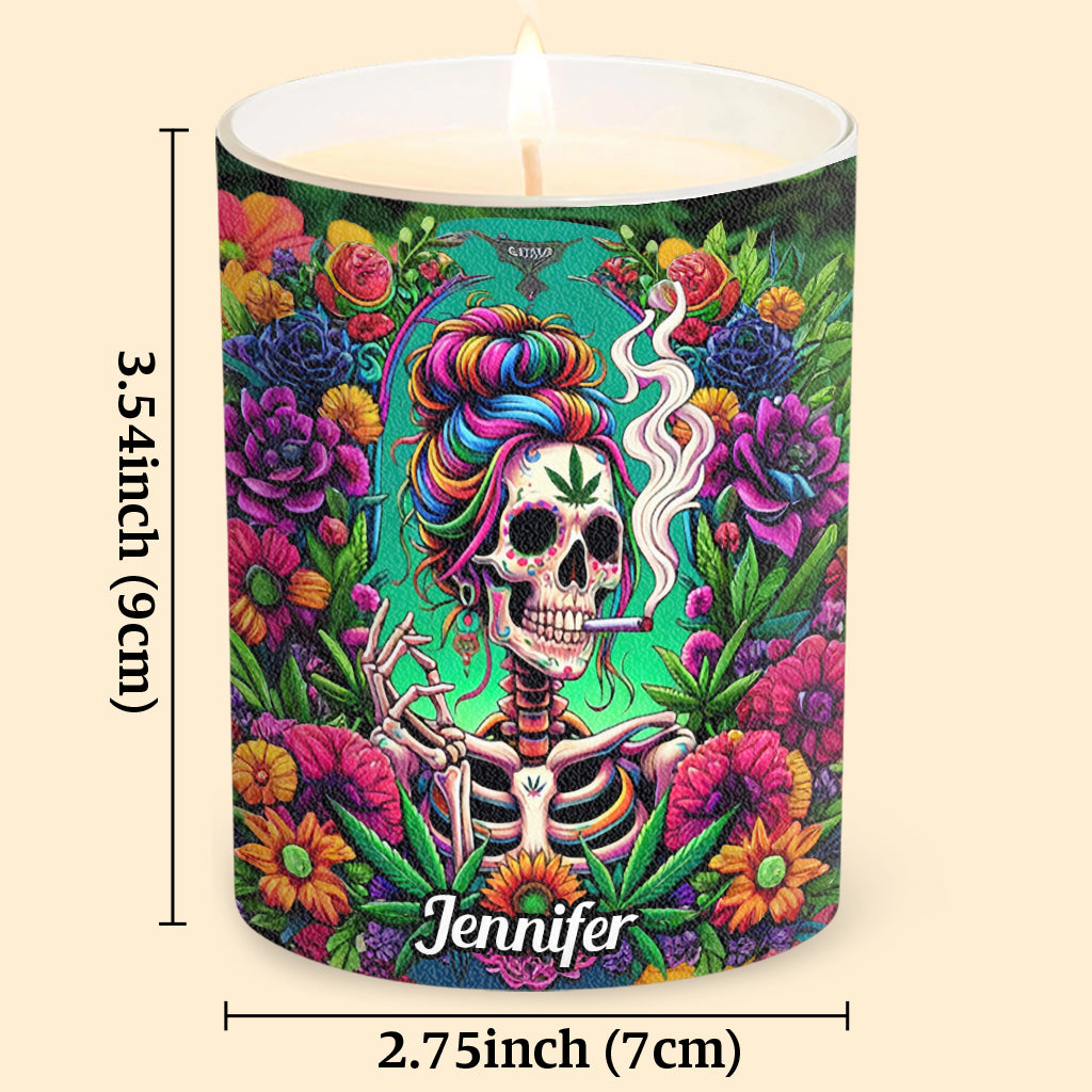 Oh Shit! Can You Still Smell The Weed? - Personalized Weed Candle With Wooden Lid