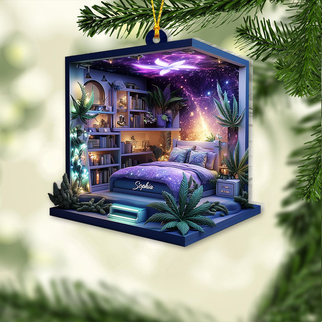 Magic Leaf Room - Ornement de cannabis personnalisé