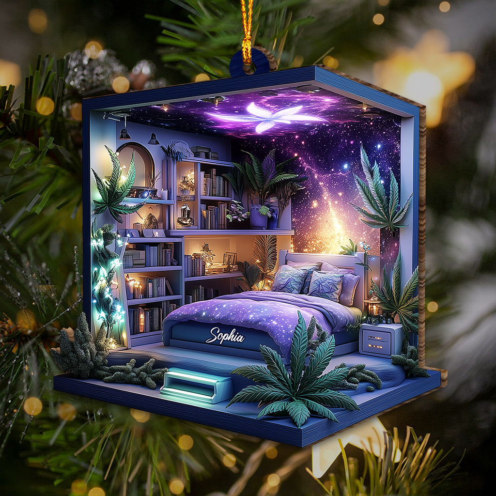 Magic Leaf Room - Ornement de cannabis personnalisé