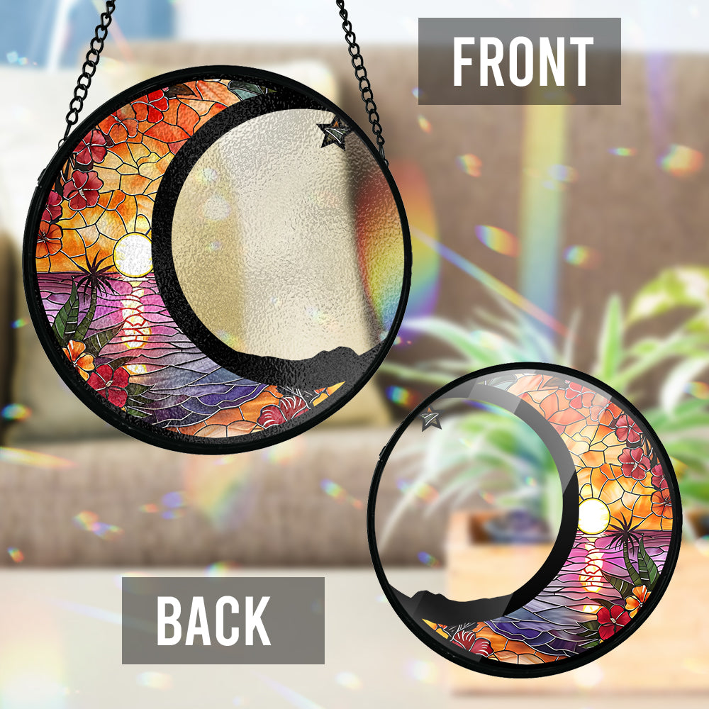 En souvenir de votre chien - Attrape-soleil personnalisé en vitrail