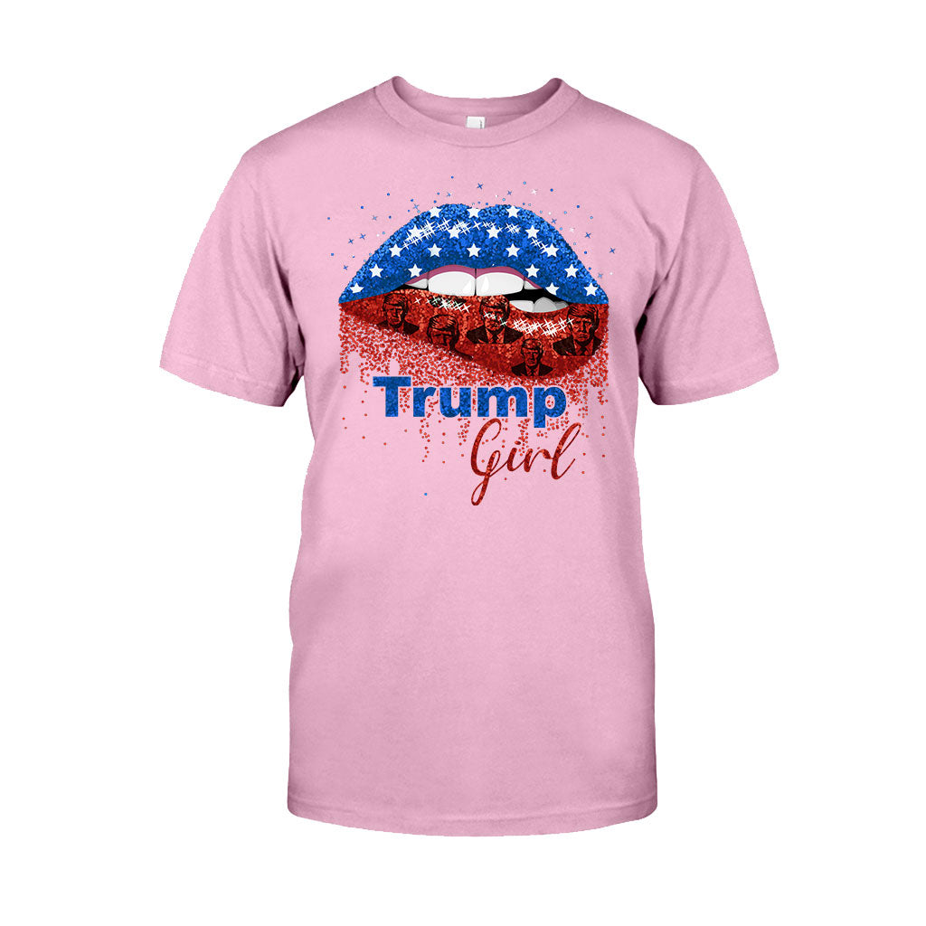 American Lips Trump Girl 2024 – T-Shirt und Hoodie