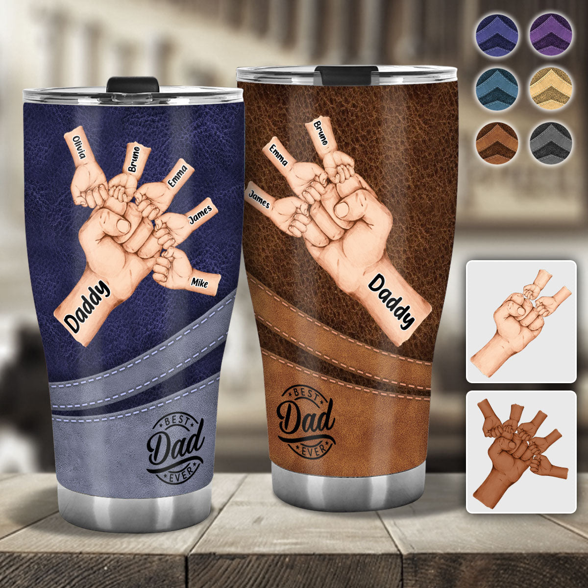 Best Dad Ever - Personalized Father Tumbler