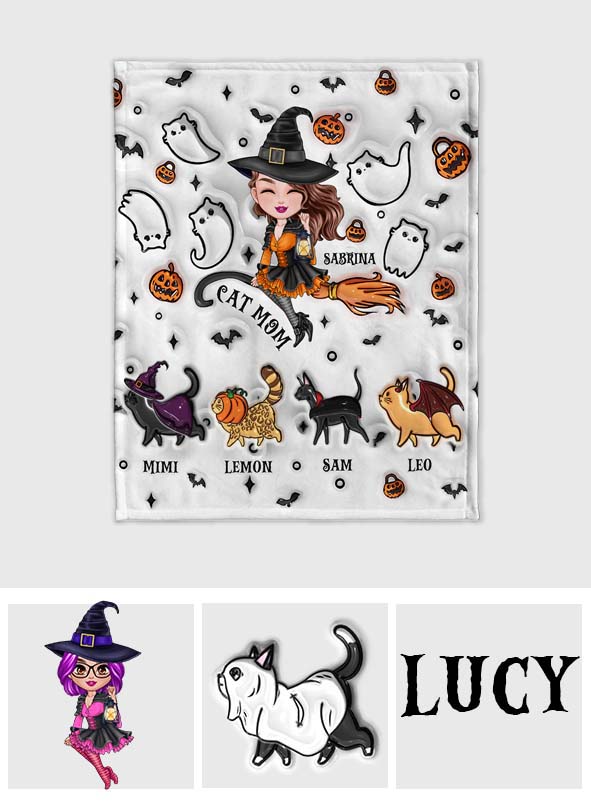 Cat Mom - Personalized Cat Blanket