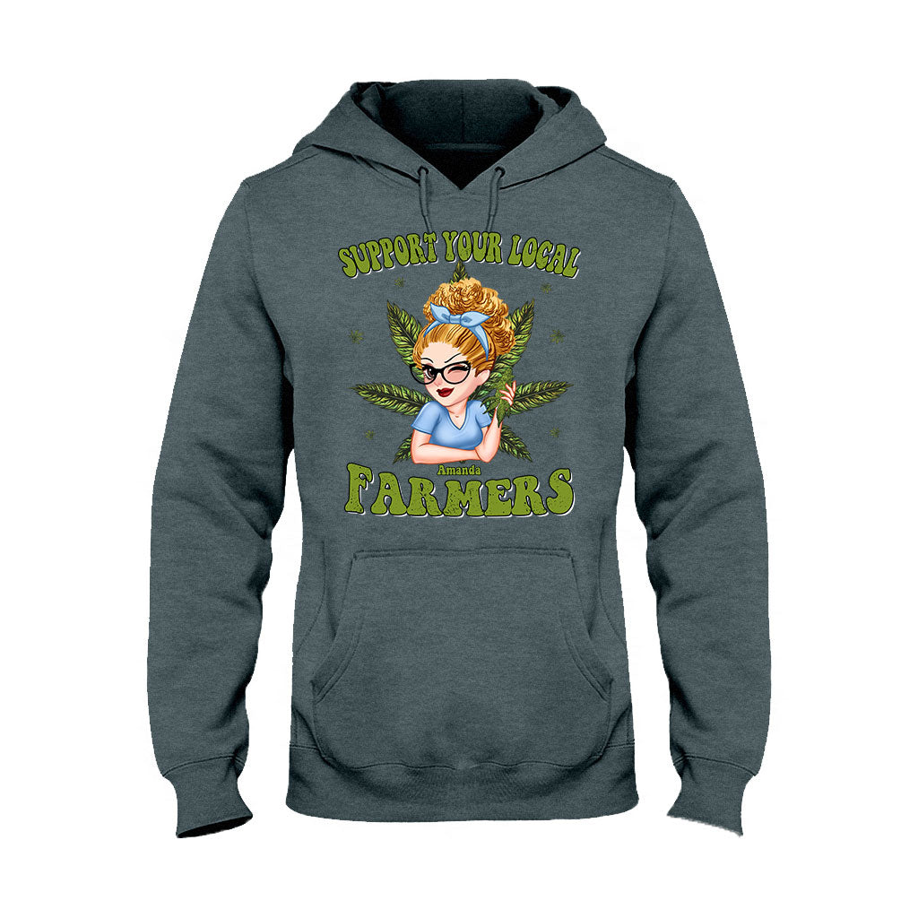 Support Your Local Farmers - Personalized Weed T-shirt And Hoodie
