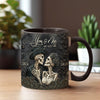 You &amp; Me - Personalized Skull Accent Mug