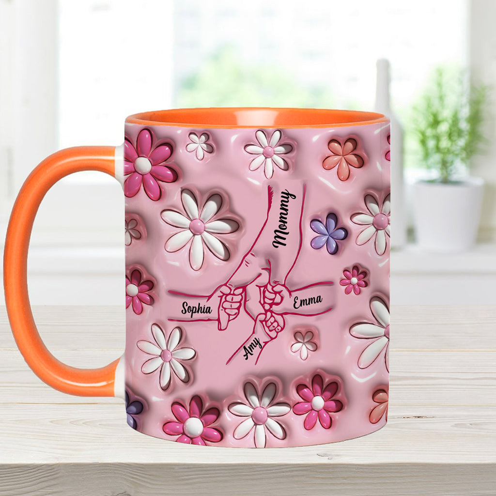 Holding Hands - Personalized Mother Accent Mug
