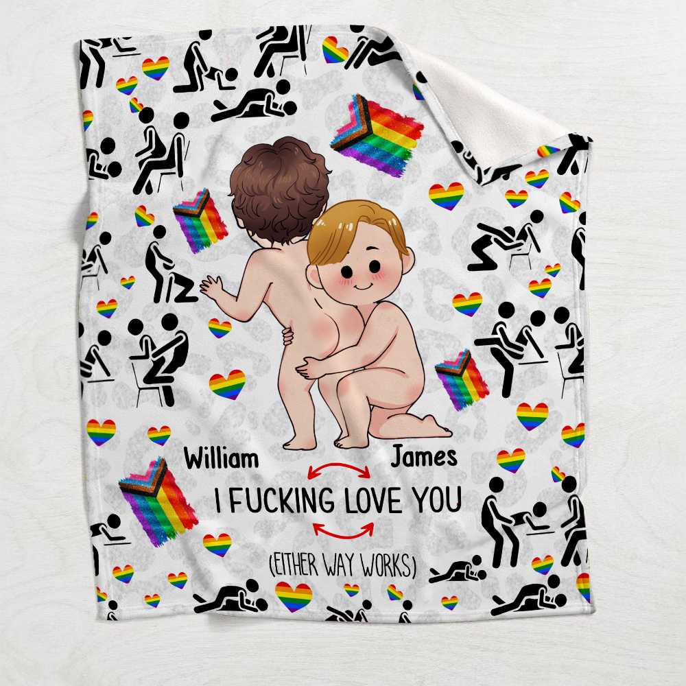 Je t'aime - Couverture de soutien LGBT personnalisée