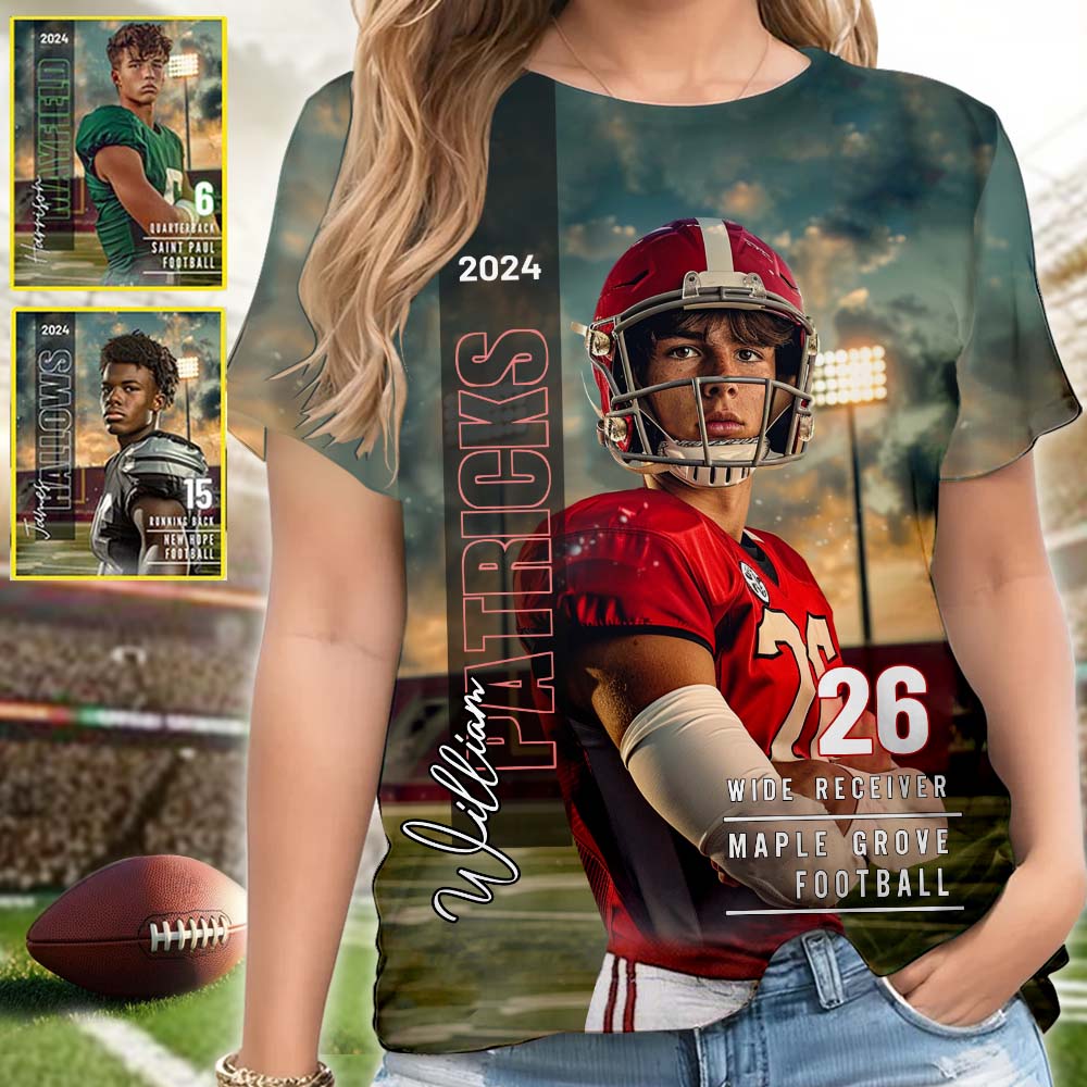 Stolze Mama/Papa/... Spieltag & Alltag - Personalisiertes Fußball-Shirt mit Allover-Print