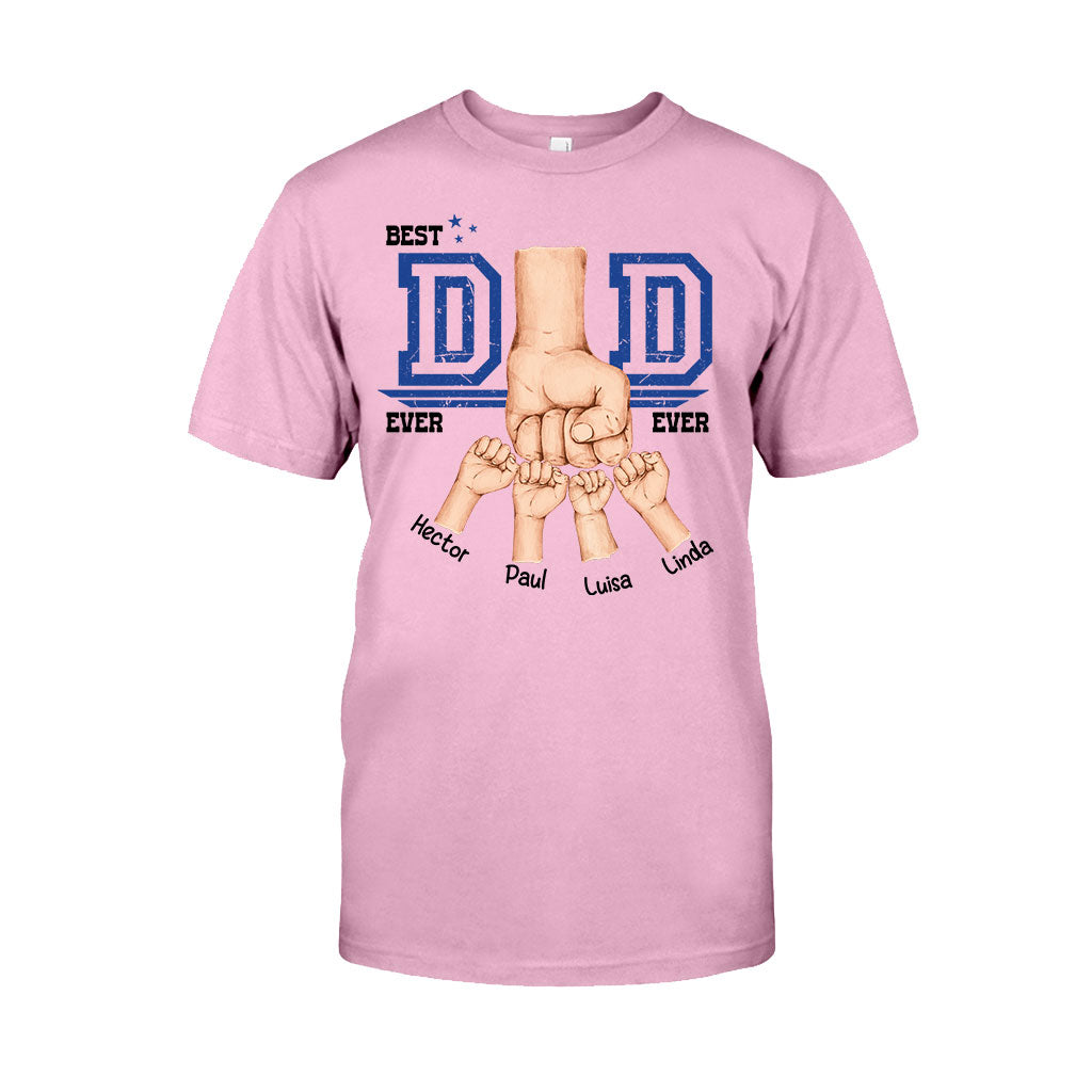 Daddy's Team Fist Bump - Personalized Father T-shirt And Hoodie