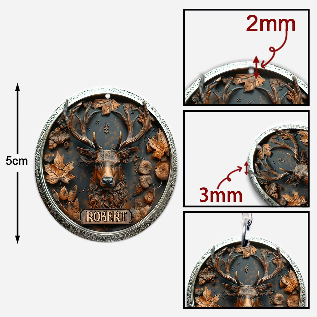 Magnifique cerf - Porte-clés de chasse personnalisé