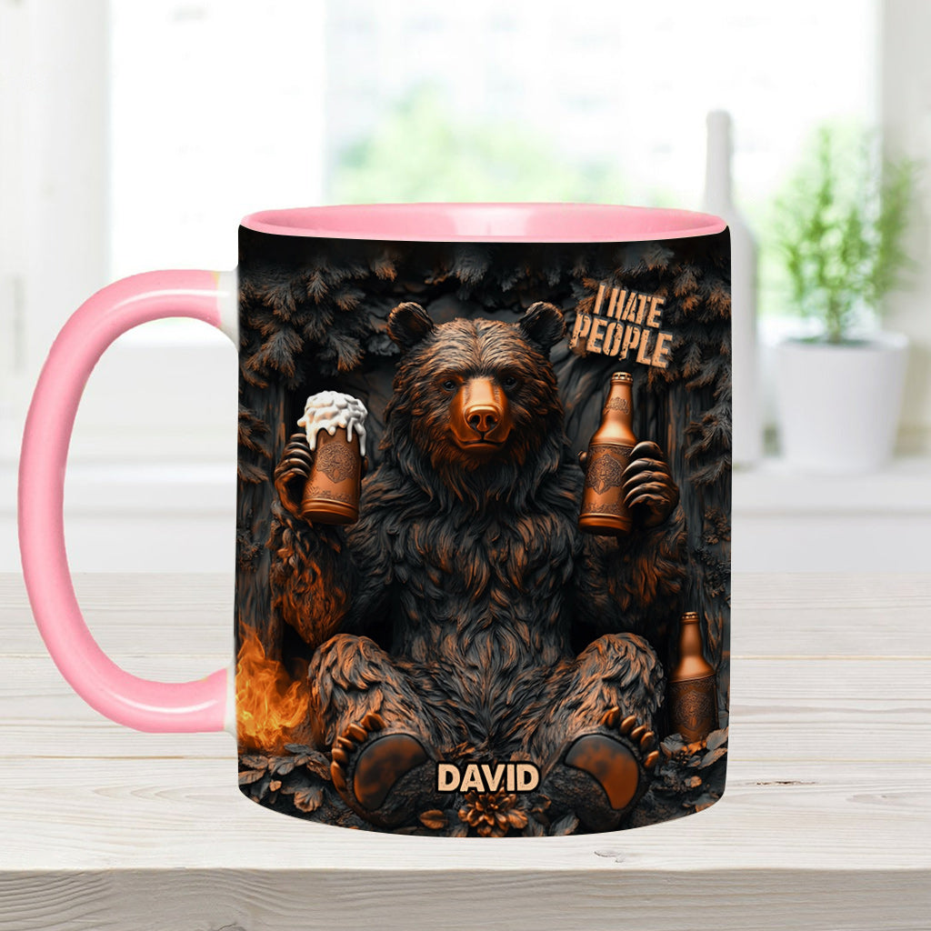 I Hate People - Personalized Camping Accent Mug