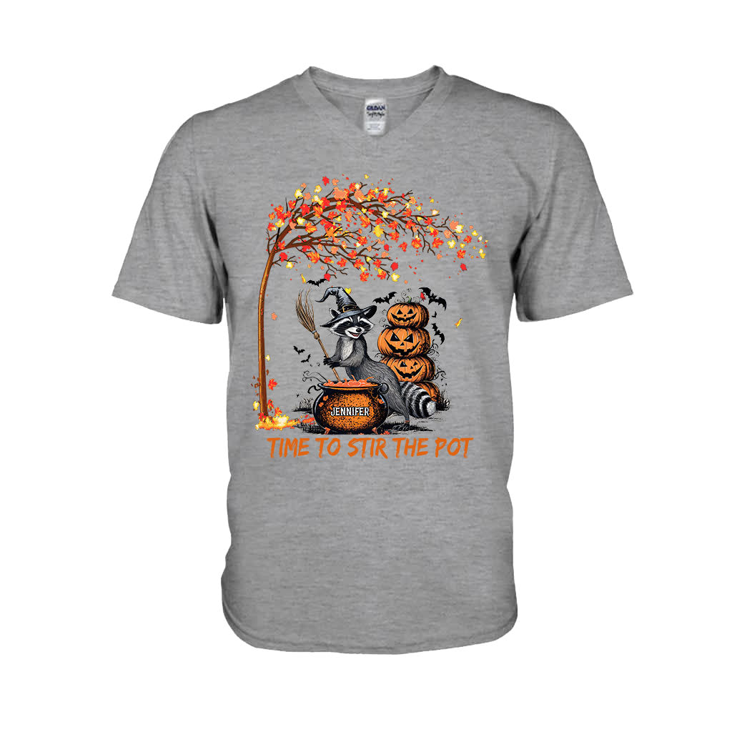 Time To Stir Witch Brew - Personalized Raccoon T-shirt And Hoodie