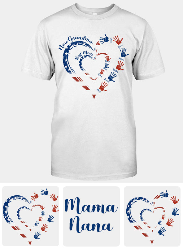 Erst Mama, jetzt Oma – Personalisiertes Oma-T-Shirt und Hoodie