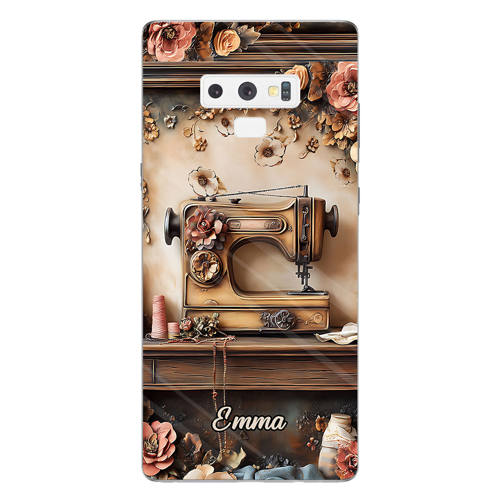 Beautiful Sewing Machine - Personalized Sewing Clear Phone Case