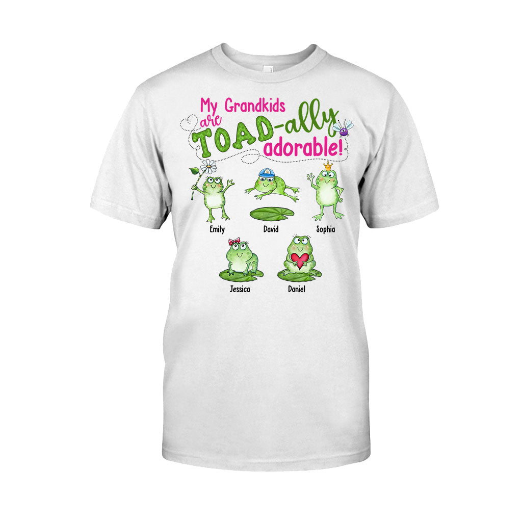 Mes petits-enfants sont Toad-ally - T-shirt et sweat à capuche personnalisés pour grand-mère