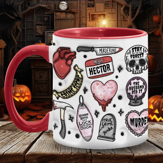True Crime Junkie - Personalized Accent Mug