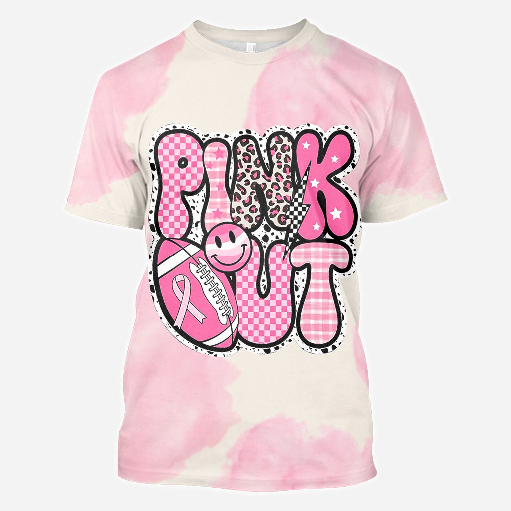 Pink Out - T-shirt personnalisé intégral de sensibilisation au cancer du sein