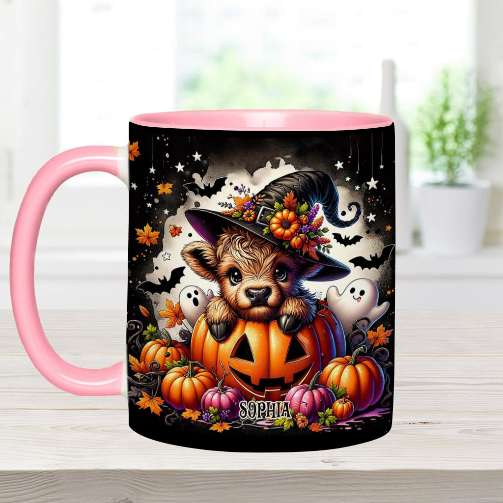 Spooky Little Baby Cow - Personalized Accent Mug