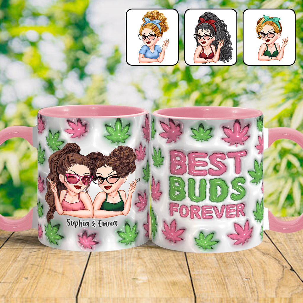 Meilleurs potes pour toujours - Mug personnalisé avec motif cannabis