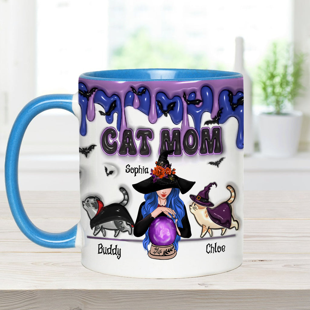 Cat Mom - Personalized Cat Accent Mug