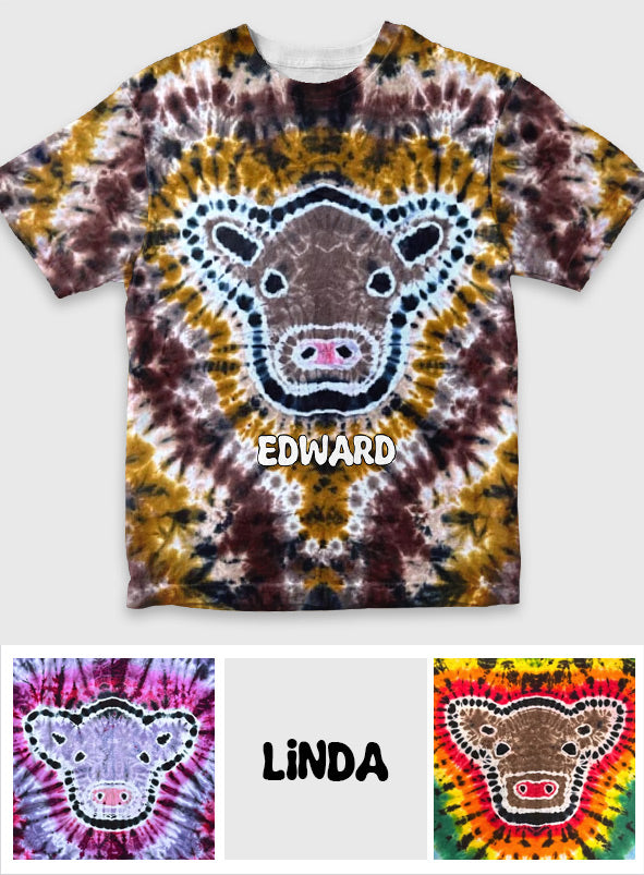 Bunte Kuh - Personalisiertes Kuh-Shirt