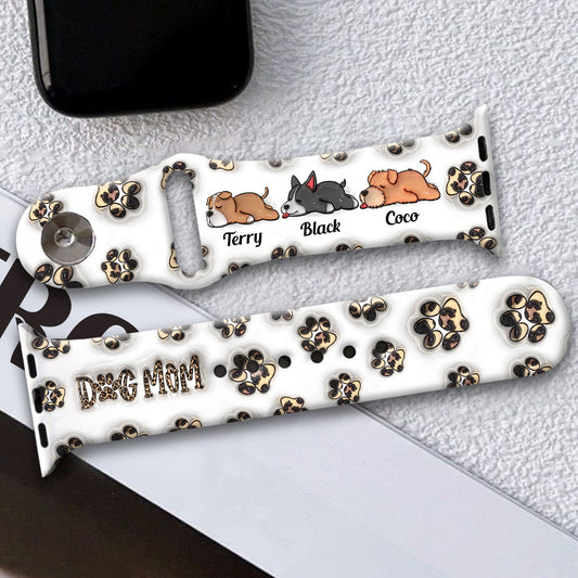 Baby Highland Cow Western Style - Personalized Dog Apple Watch Band