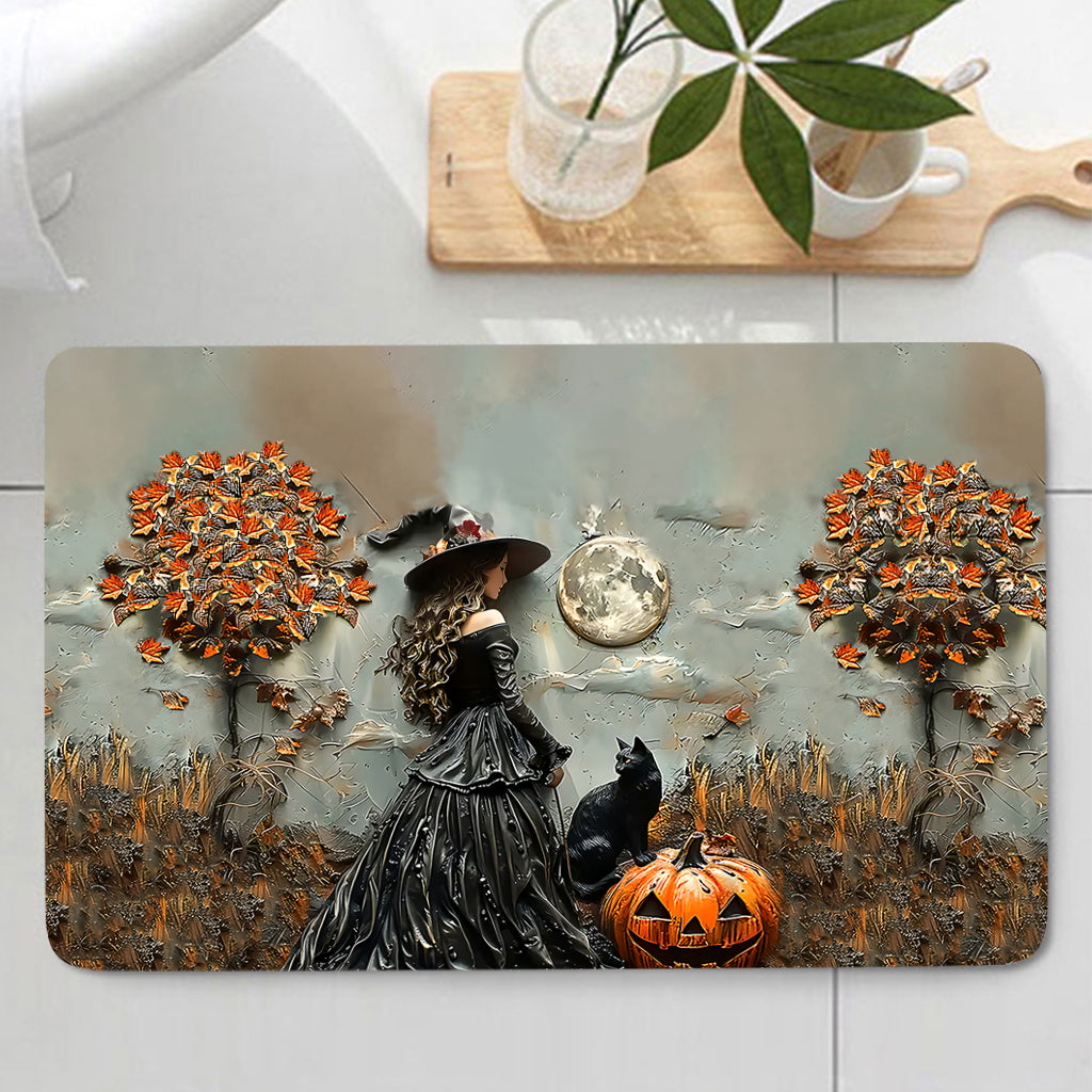 Beautiful Witch Witch Bathroom Curtain & Mats Set