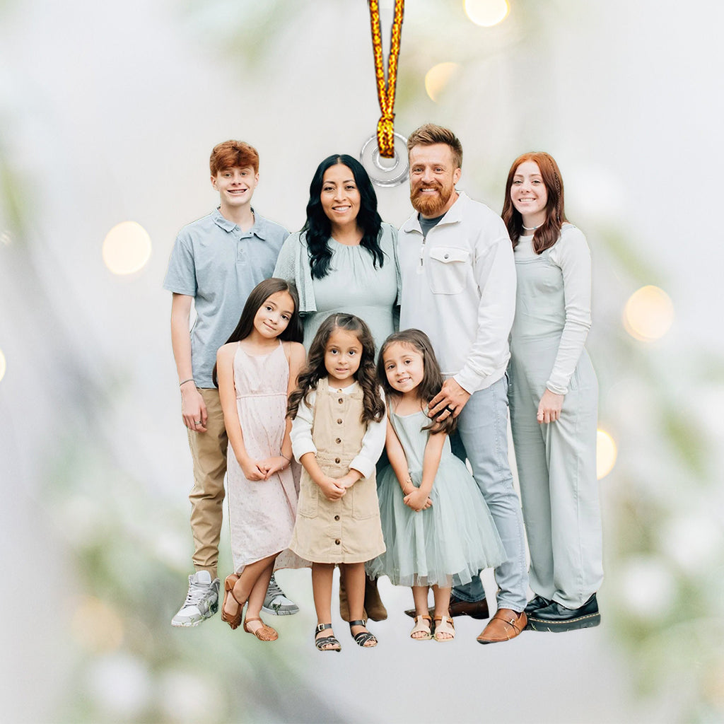 Ornement photo personnalisé - Ornement familial sur mesure