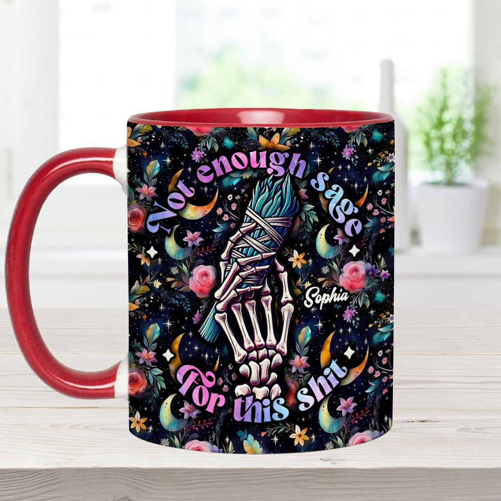 Not Enough Sage - Personalized Witch Accent Mug