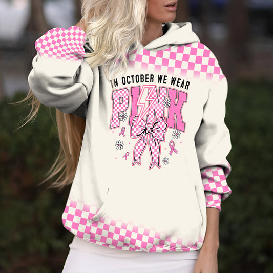 Im Oktober tragen wir Pink – personalisiertes T-Shirt zur Sensibilisierung für Brustkrebs