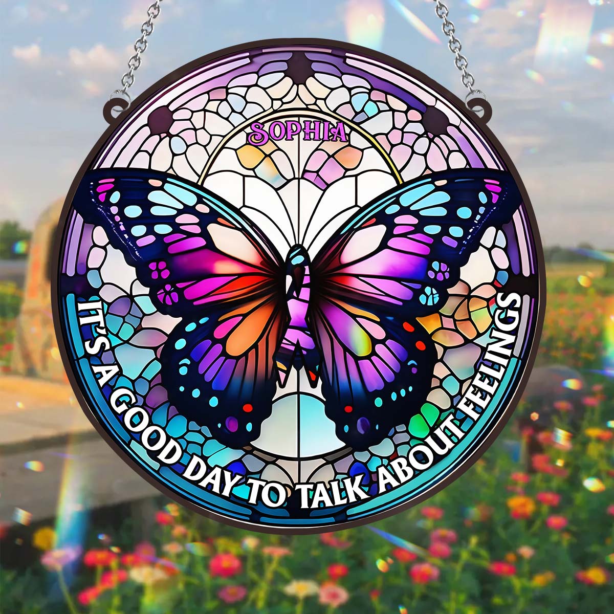 It's A Good Day To Talk About Feelings - Personalized Window Hanging Suncatcher Ornament
