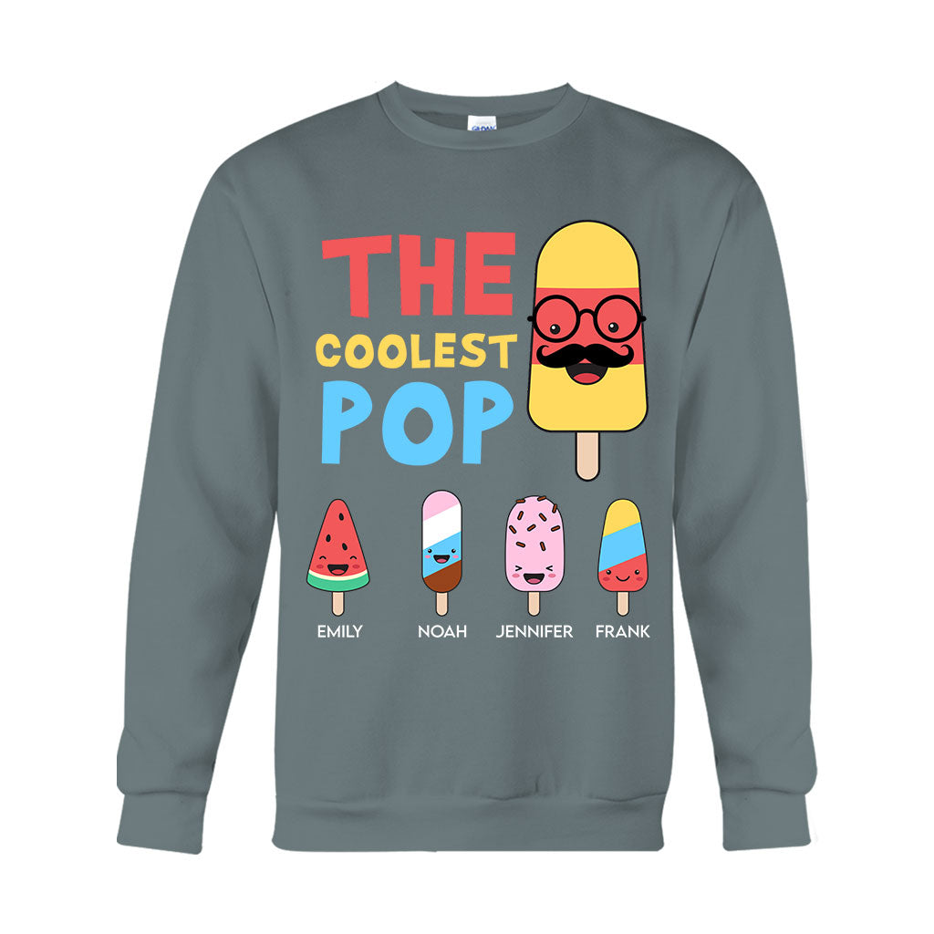 The Coolest Pop - Personalized Grandpa T-shirt And Hoodie
