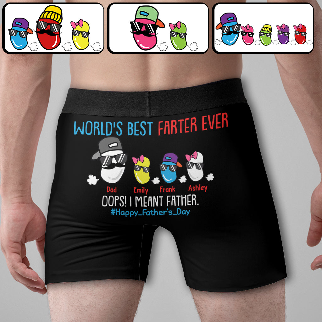 World's Best Farter Ever - Personalized Father Men’s Boxer Briefs
