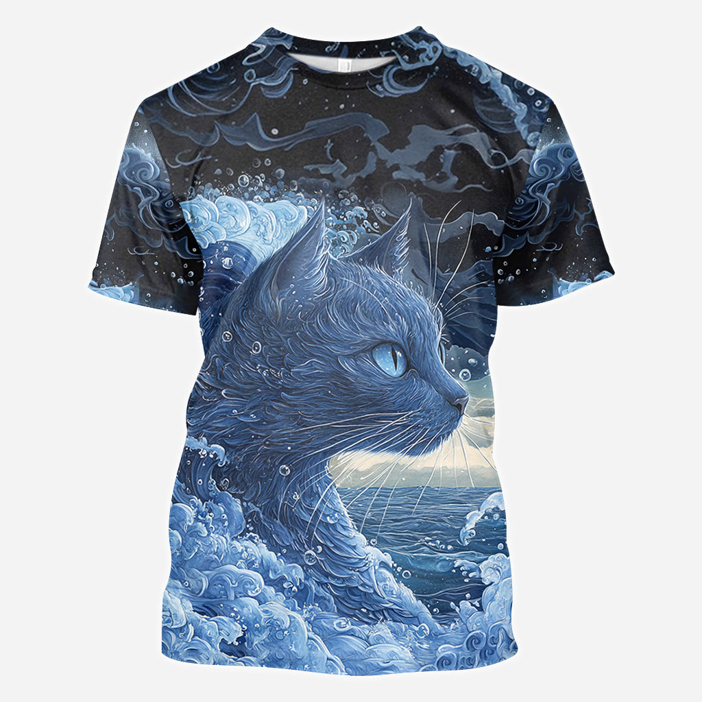 The Blue Cat Wave - Cat All Over Shirt