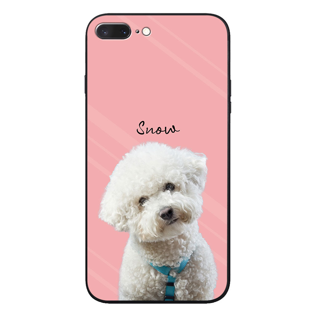 Lovely Dog Cat Pet Portrait - Personalized Dog Clear Phone Case