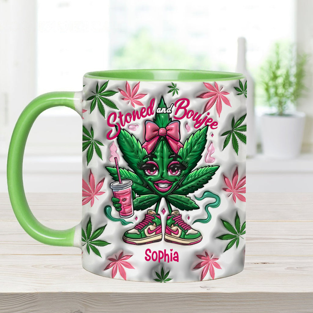 Stoned And Boujee - Personalized Weed Accent Mug