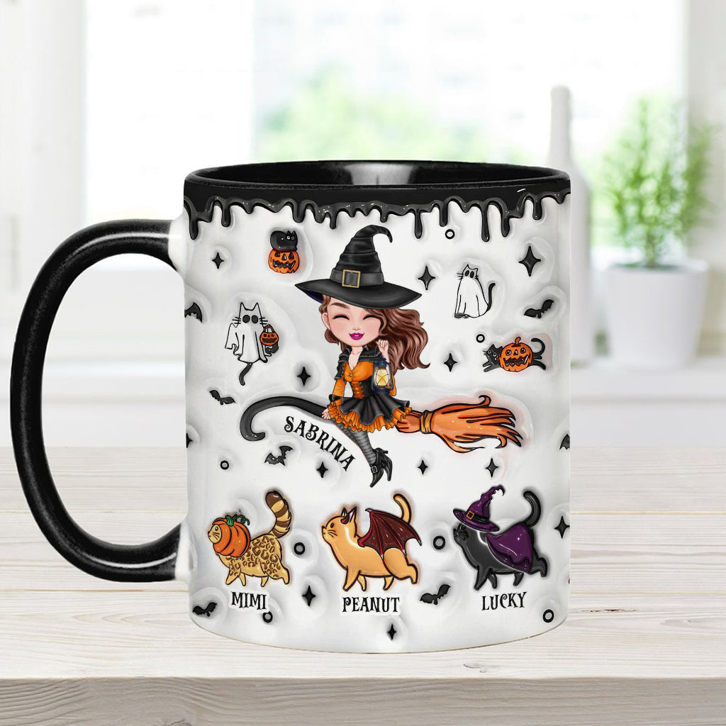 Halloween Is Better With A Cat - Personalized Cat Accent Mug