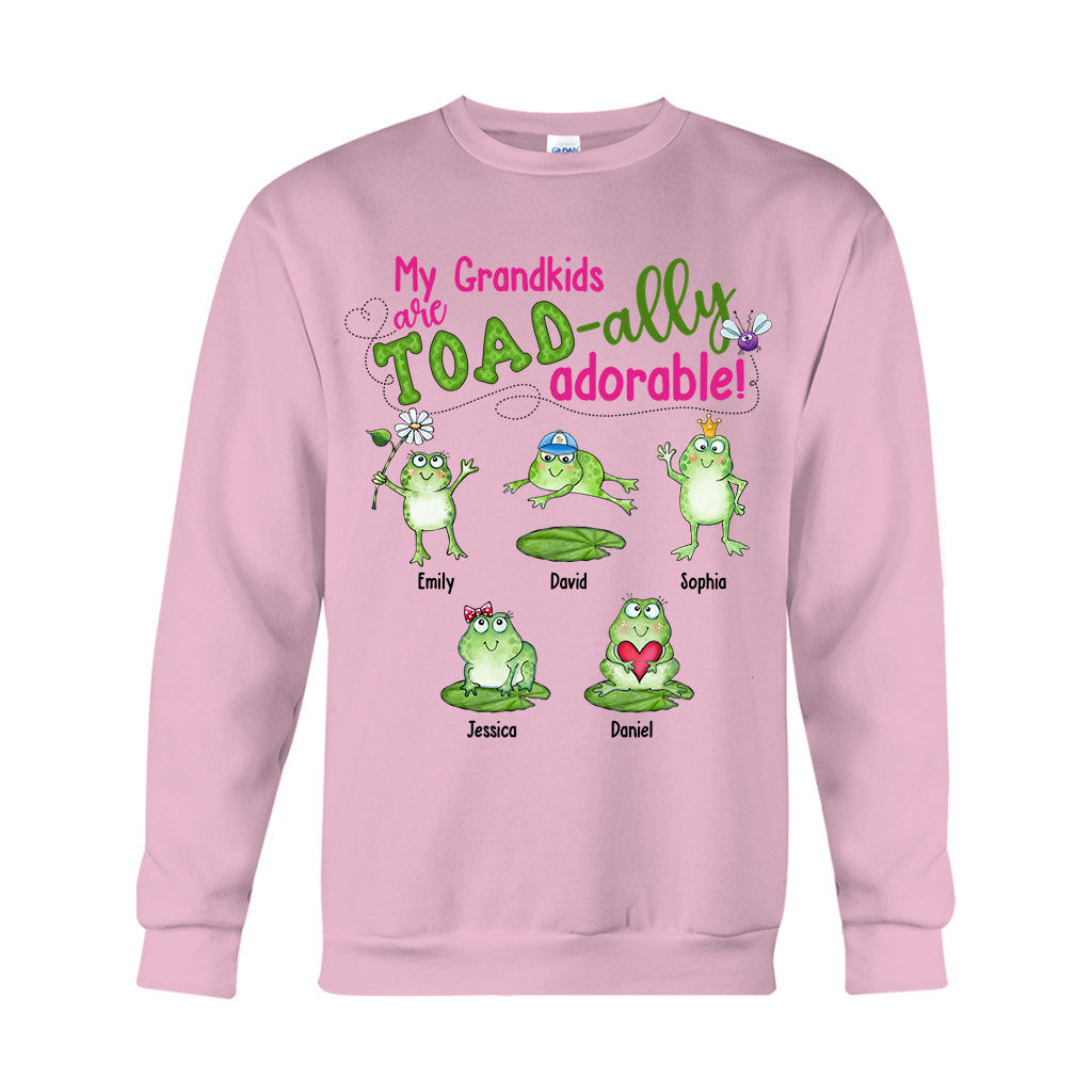 Mes petits-enfants sont Toad-ally - T-shirt et sweat à capuche personnalisés pour grand-mère
