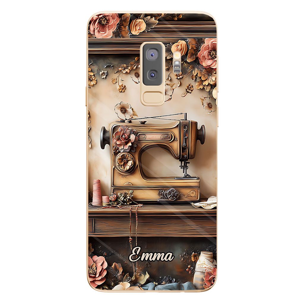 Beautiful Sewing Machine - Personalized Sewing Clear Phone Case