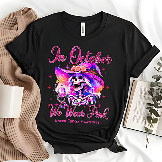 Im Oktober tragen wir Pink – personalisiertes T-Shirt und Hoodie zur Sensibilisierung für Brustkrebs