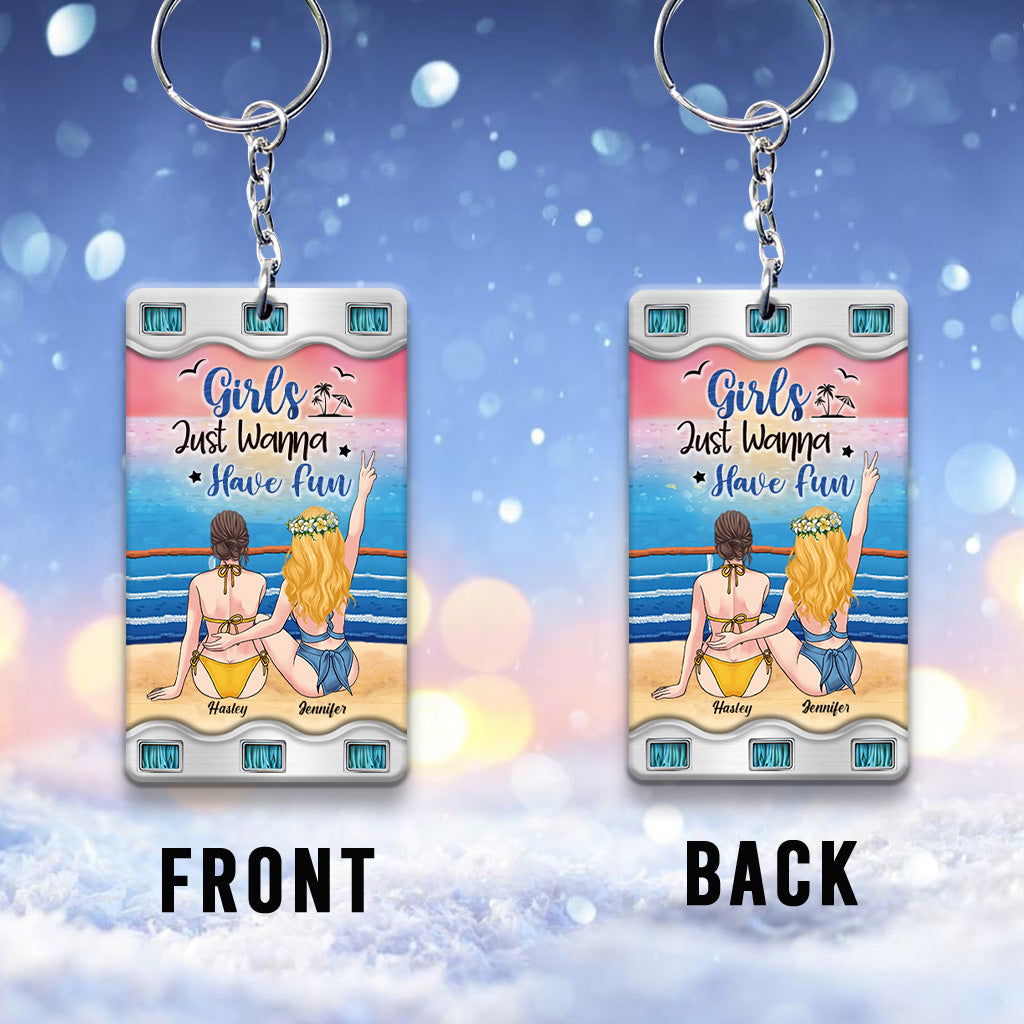 Time To Seas The Day - Personalized Cruising Keychain