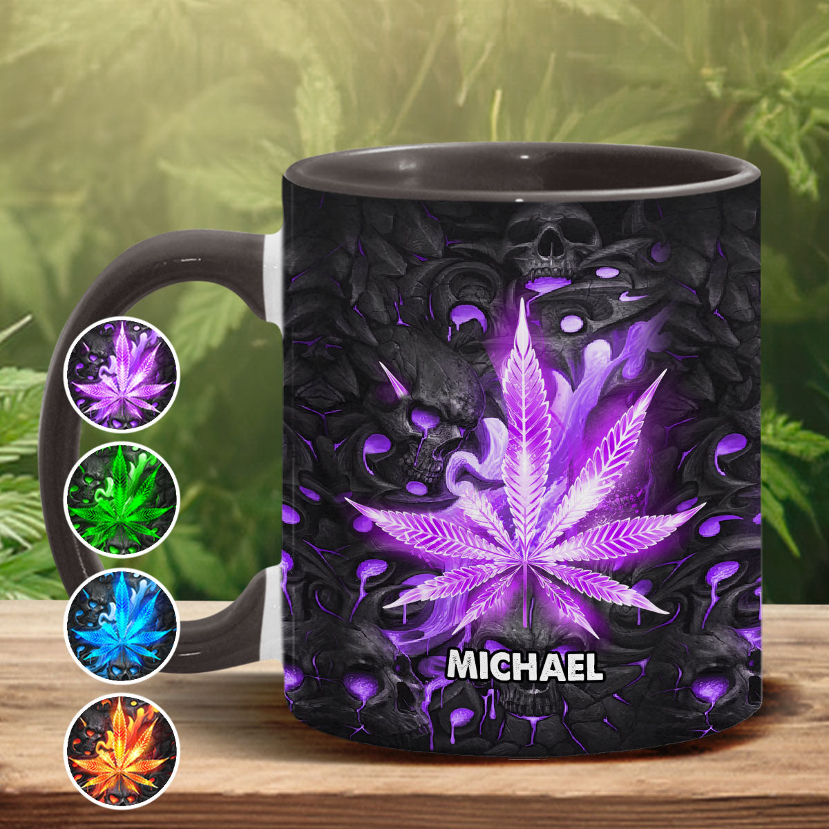 Free Your Mind - Personalized Weed Accent Mug