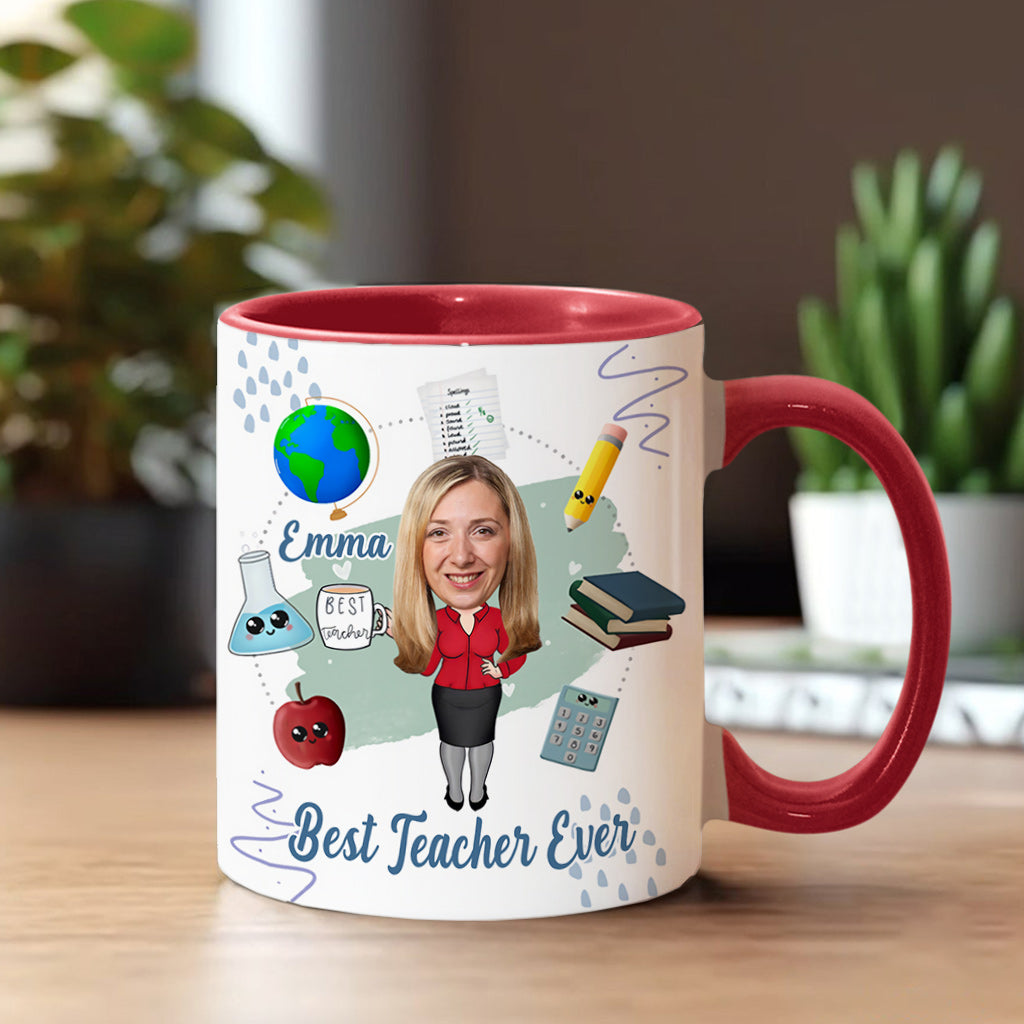 Bester Lehrer aller Zeiten - Personalisierte Tasse mit Lehrermotiv